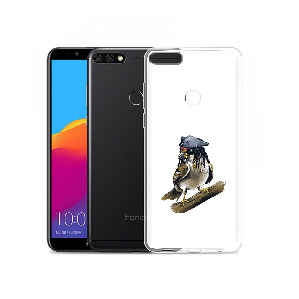 

Чехол MyPads Tocco для Honor 7C Pro Джек воробей (PT113786.47.65), Прозрачный, Tocco