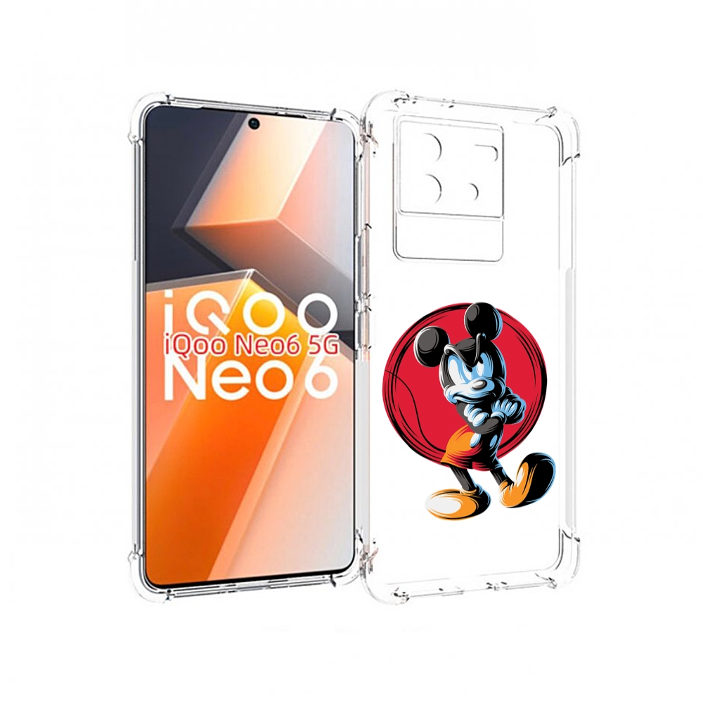 

Чехол MyPads злой-микки для Vivo iQoo Neo 6 5G, Прозрачный, Tocco