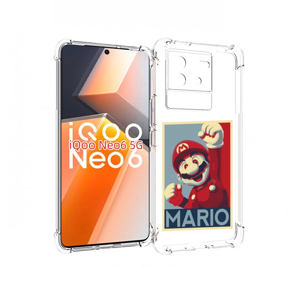 

Чехол MyPads злой марио для Vivo iQoo Neo 6 5G, Прозрачный, Tocco