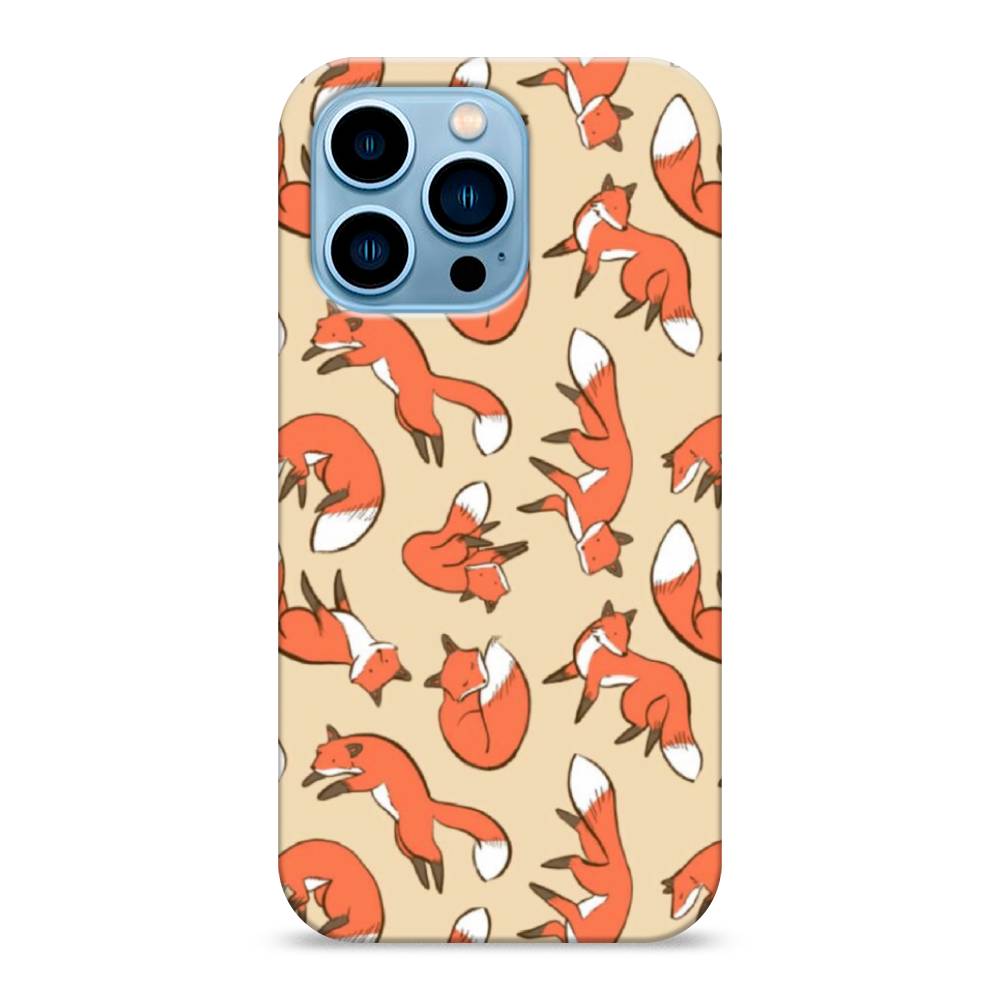 

Пластиковый чехол "Лисички фон" на Apple iPhone 13 Pro, 14320-2