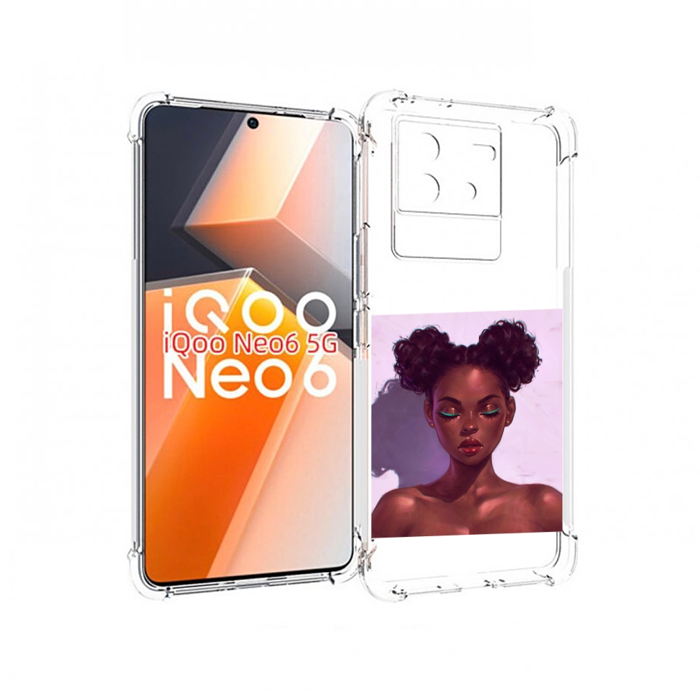 

Чехол MyPads зеленые-стрелки женский для Vivo iQoo Neo 6 5G, Прозрачный, Tocco
