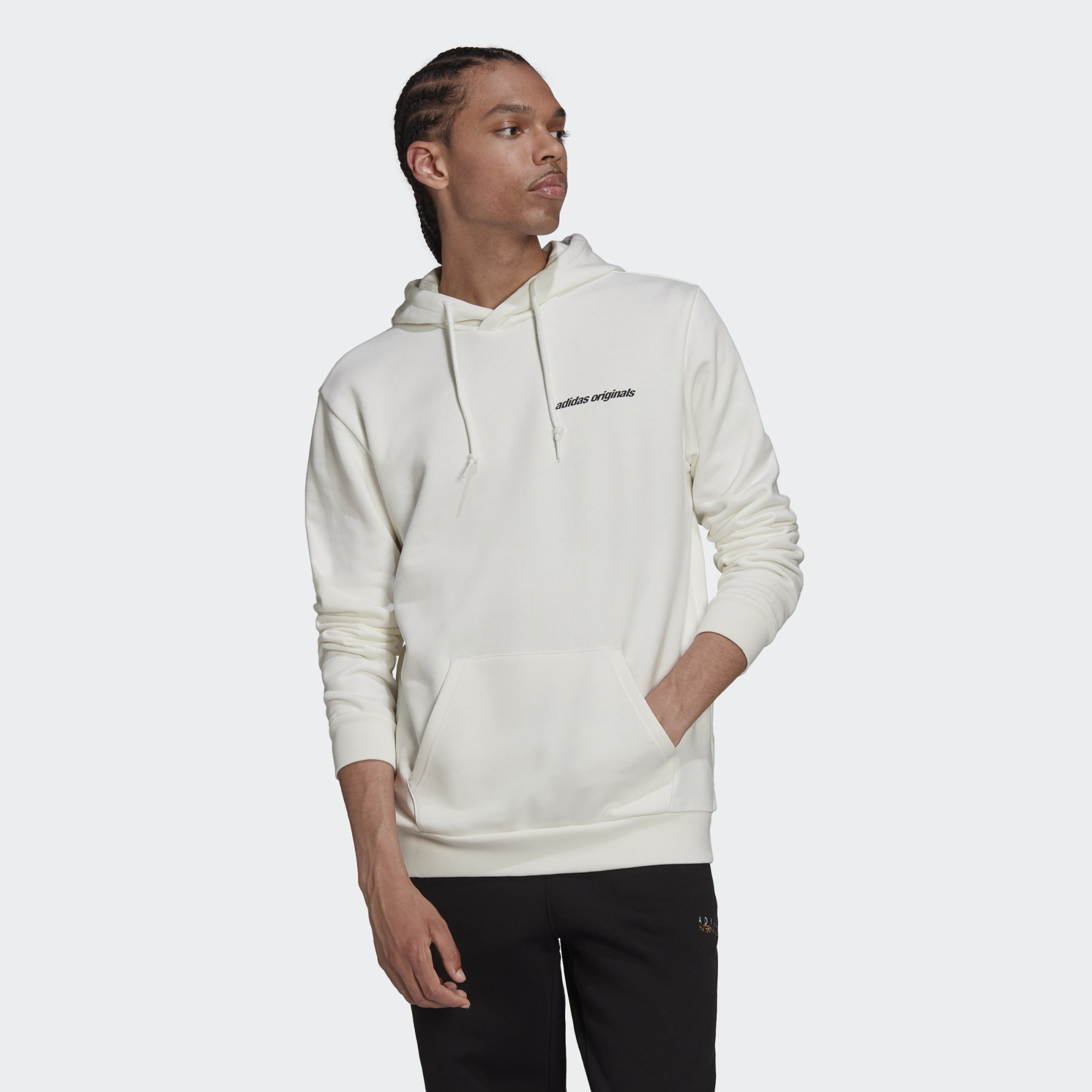 

Худи мужское Adidas HC7181 белое XS, Белый, HC7181