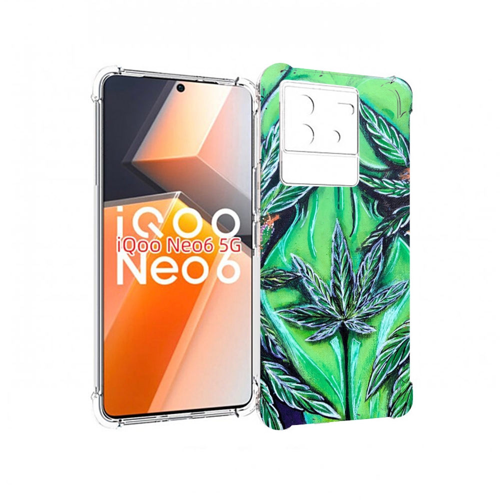 

Чехол MyPads зеленая девушка для Vivo iQoo Neo 6 5G, Прозрачный, Tocco
