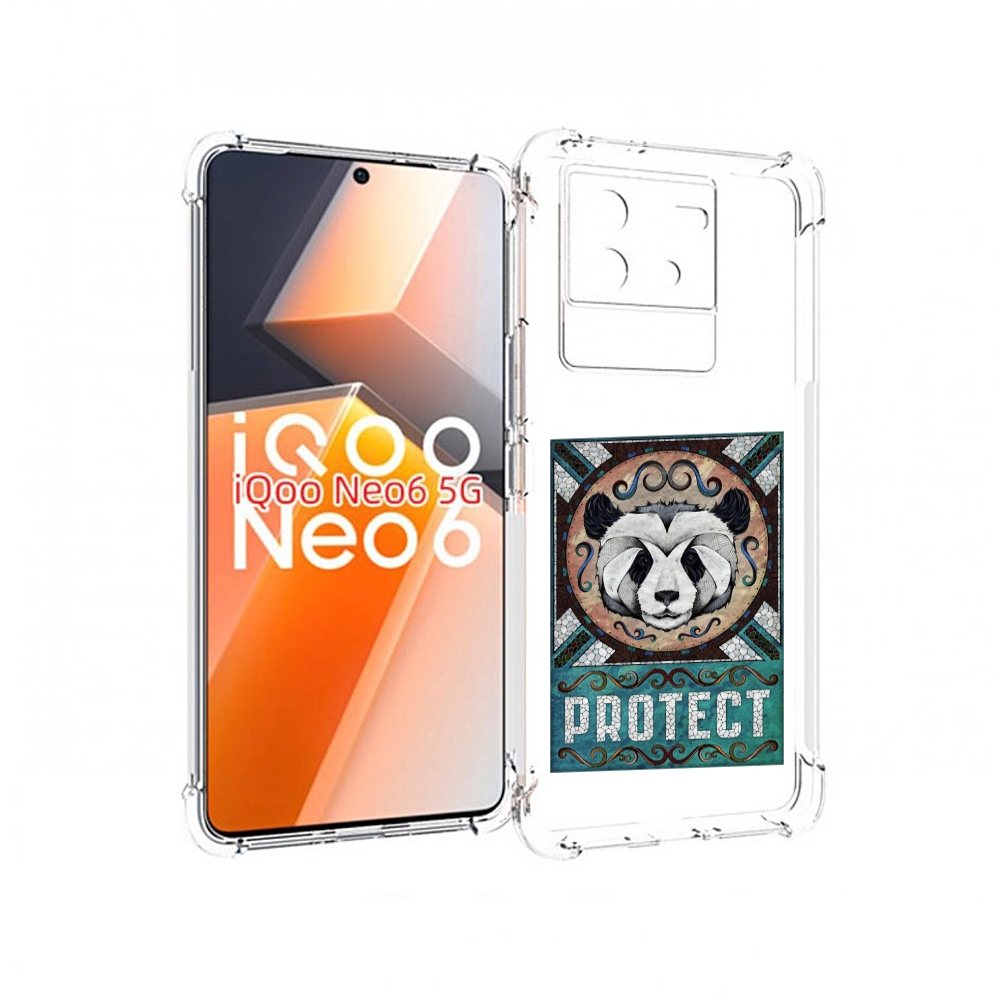 

Чехол MyPads защита панды для Vivo iQoo Neo 6 5G, Прозрачный, Tocco