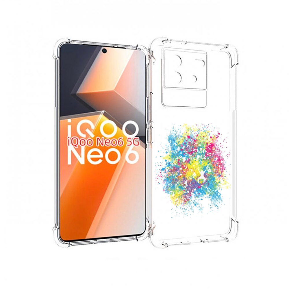 

Чехол MyPads акварель абстракция для Vivo iQoo Neo 6 5G, Прозрачный, Tocco