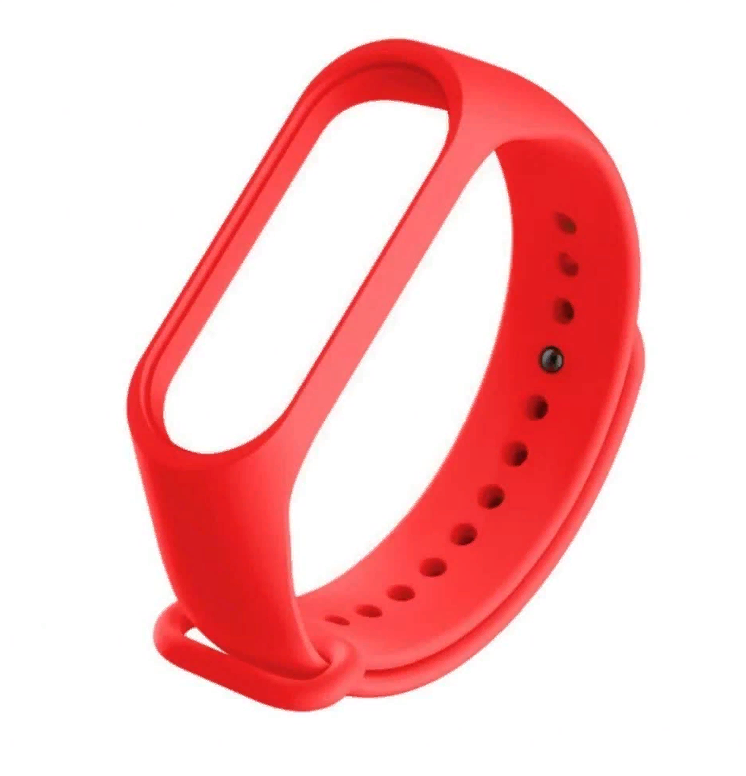 Силиконовый ремешок Red Line для Xiaomi Mi Band 3/ Mi Band 4, красный УТ000015998