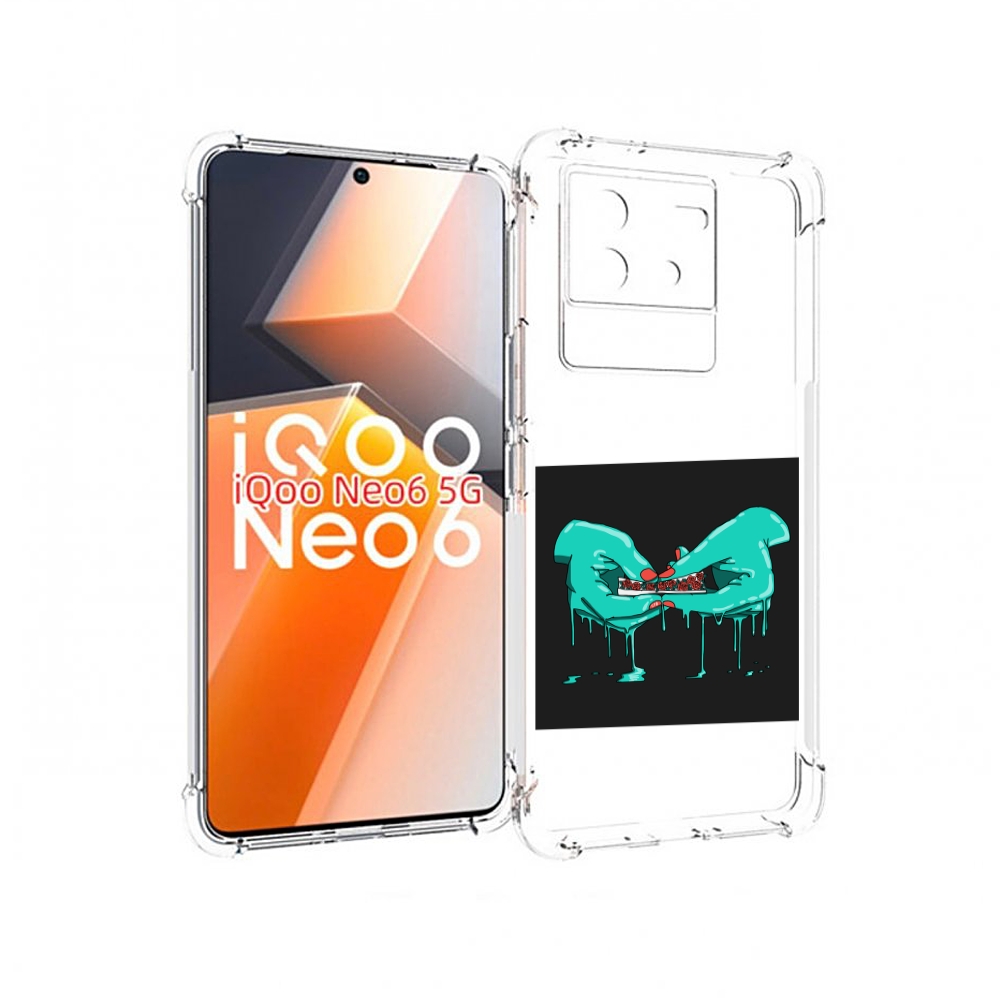 

Чехол MyPads закручиваю-розочки для Vivo iQoo Neo 6 5G, Прозрачный, Tocco
