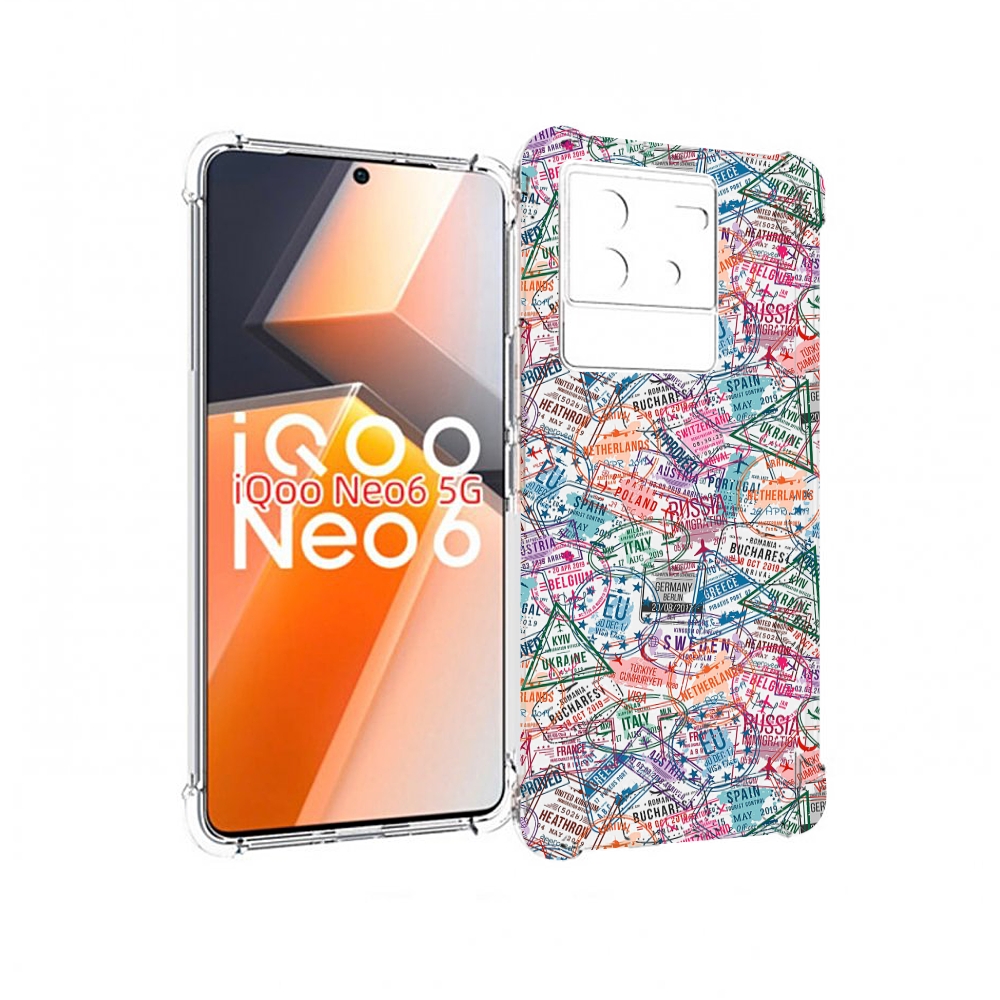 

Чехол MyPads загранчехол для Vivo iQoo Neo 6 5G, Прозрачный, Tocco