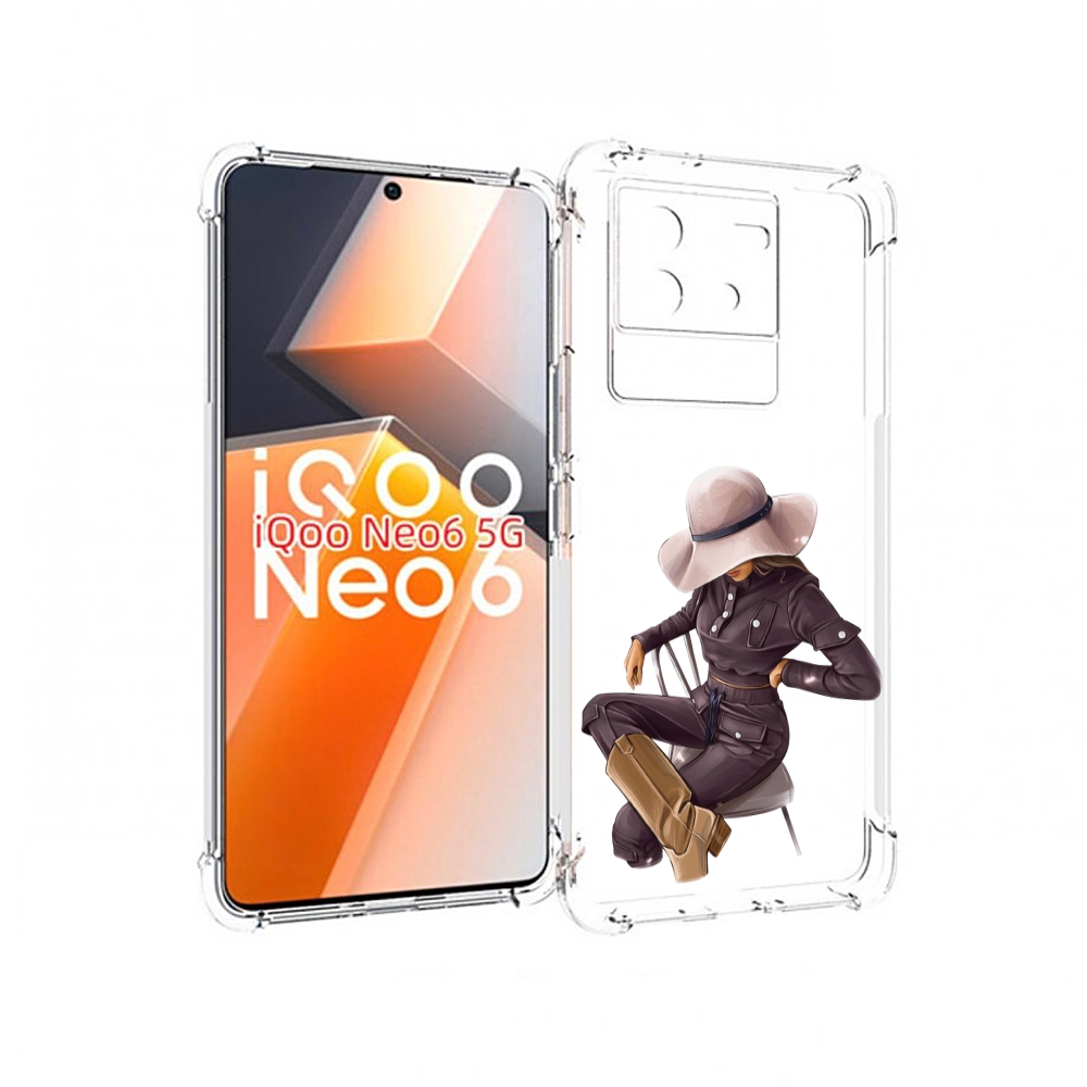 

Чехол MyPads загадочная-девушка-в-костюме женский для Vivo iQoo Neo 6 5G, Прозрачный, Tocco