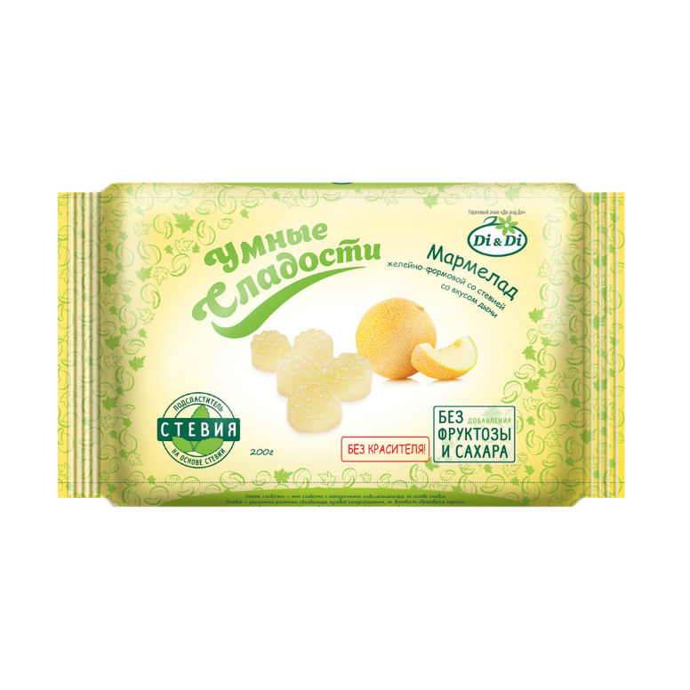

Умные сладости Мармелад желейно- формовой со вкусом дыни, 200 г