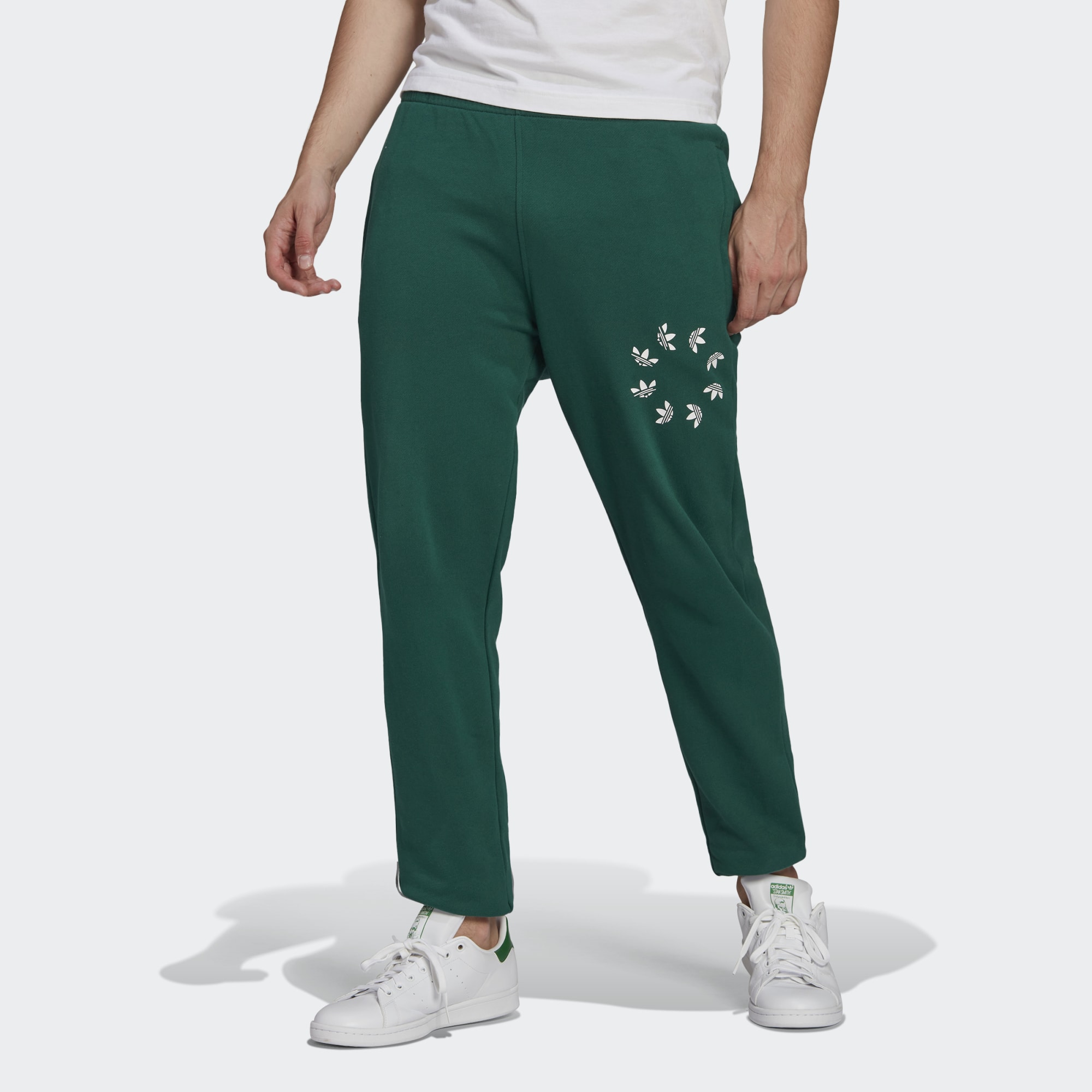 Спортивные брюки мужские Adidas HC4494 зеленые M
