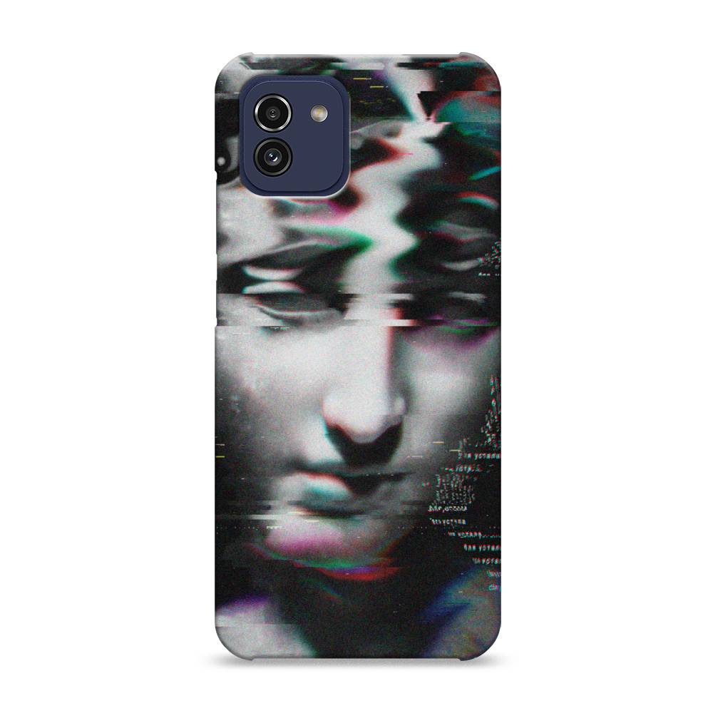 фото Пластиковый чехол "glitch art" на samsung galaxy a03 awog