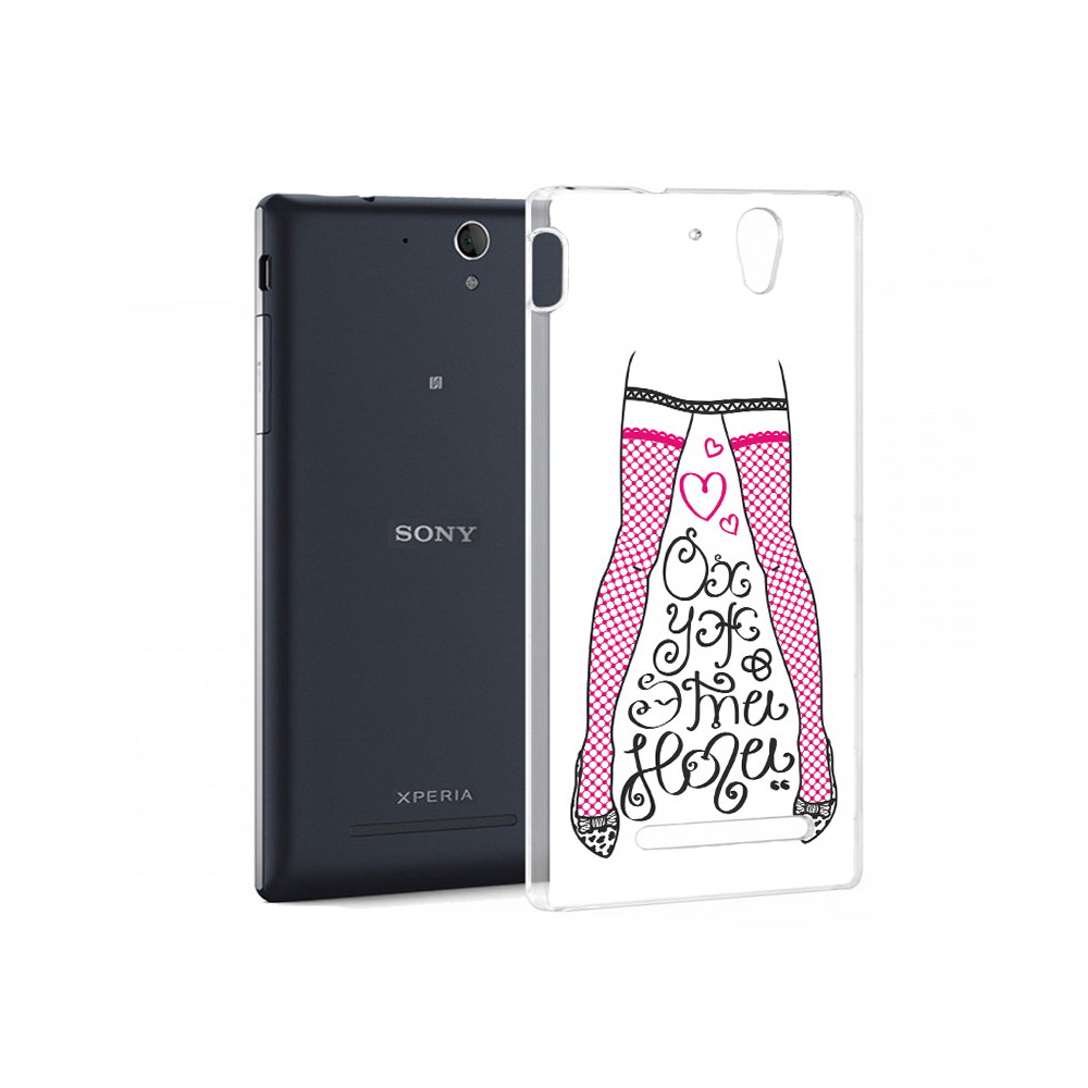 Чехол MyPads Tocco для Sony Xperia C5 Ultra нарисованные ноги в чулках (PT16261.253.507)