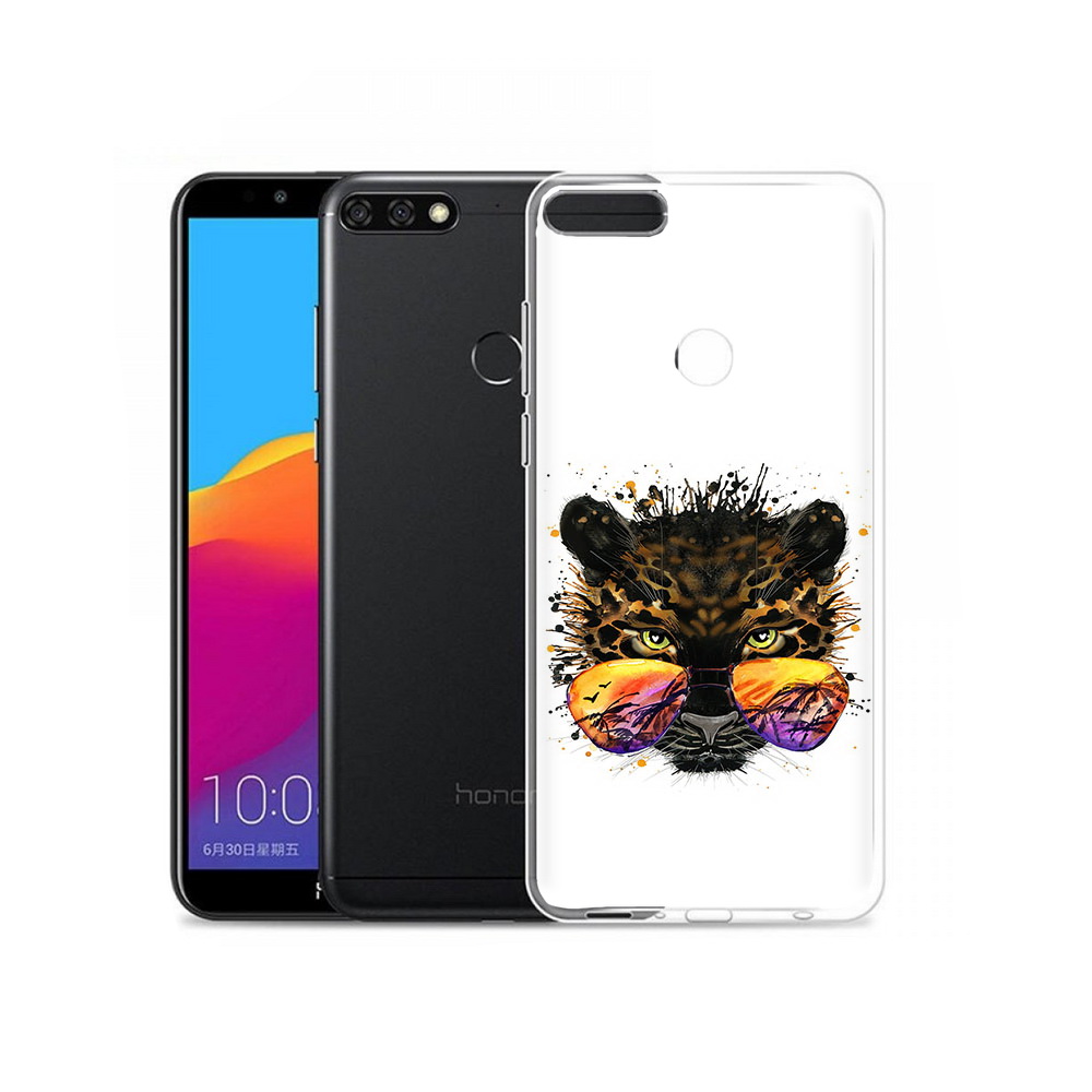 

Чехол MyPads Tocco для Honor 7C Pro тропический леопард (PT113786.47.649), Прозрачный, Tocco