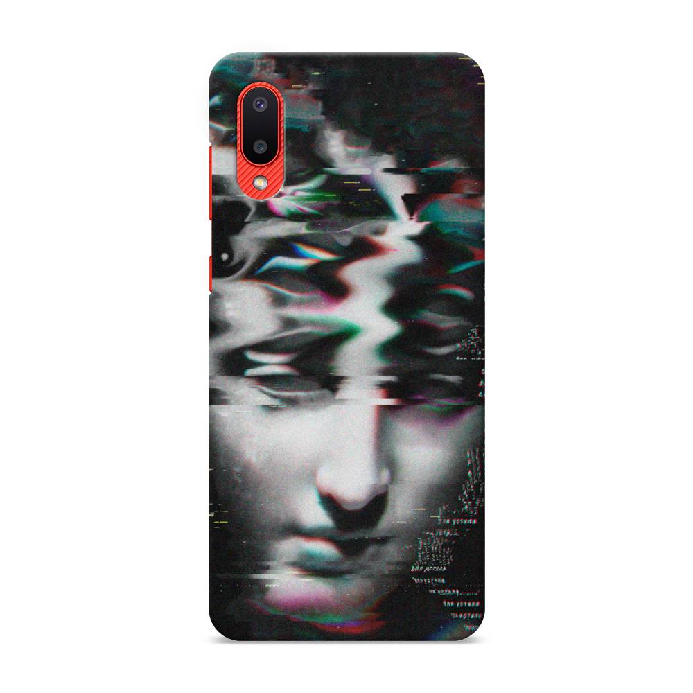 фото Пластиковый чехол "glitch art" на samsung galaxy a02 awog