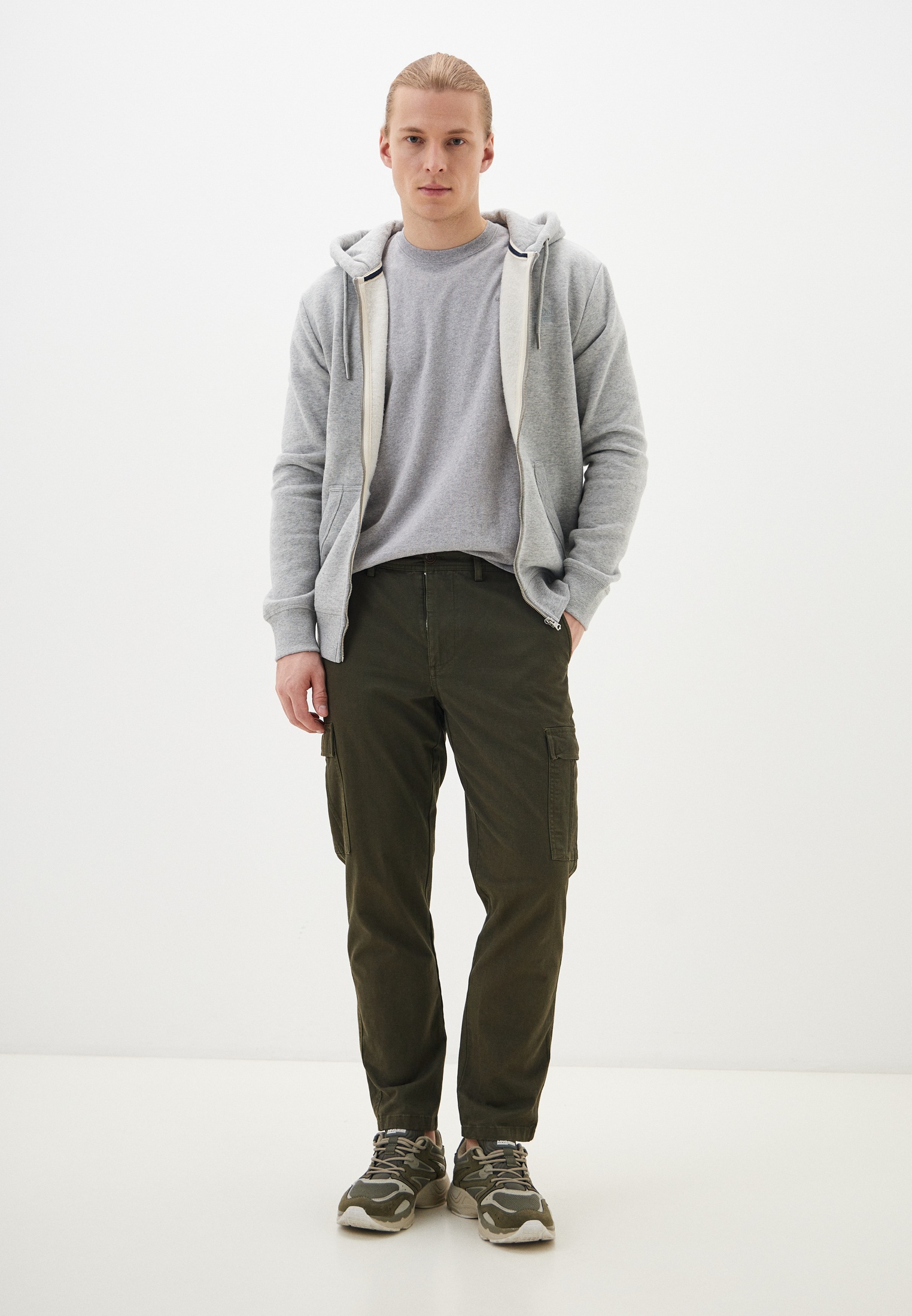 

Толстовка мужская Superdry M2013116A серая S, Серый, M2013116A