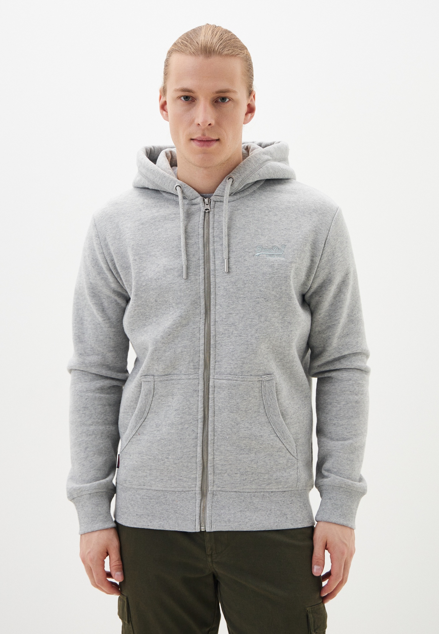 

Толстовка мужская Superdry M2013116A серая M, Серый, M2013116A