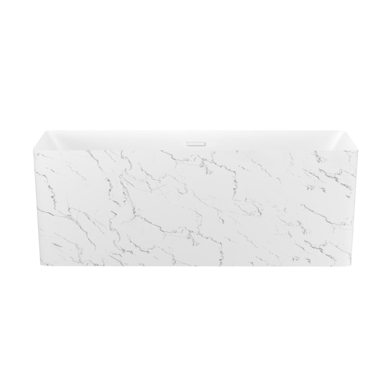 

Отдельностоящая ванна 166 х 77 см Wellsee Pure BY Wellsee 230706002 в наборе 4 в 1, Белый, Bath_Pure BY Wellsee_матовый белый мрамор / глянцевый белый