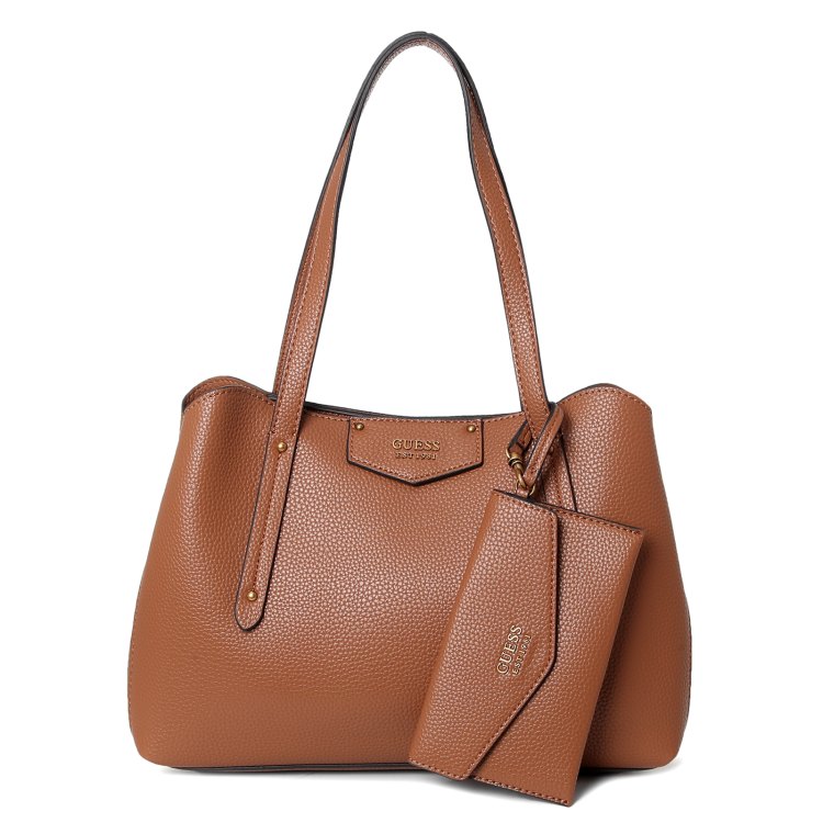 

Комплект (сумка+кошелек) женский Guess HWEVB8 39009, коричневый, HWEVB8 39009