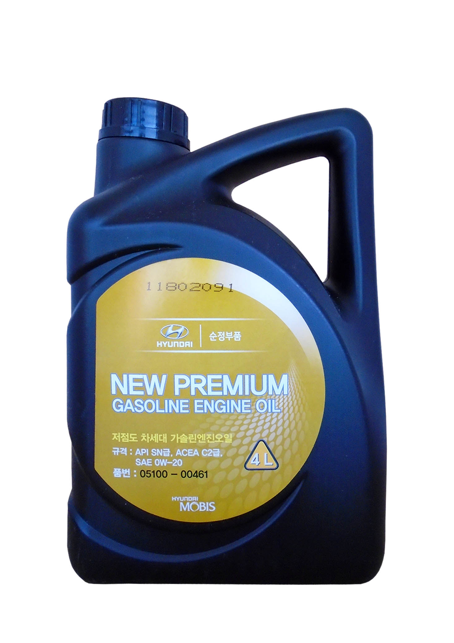 

Hyundai Моторное масло Premium Gasoline 0W20 4л 0510000461 Hyundai-KIA 27859