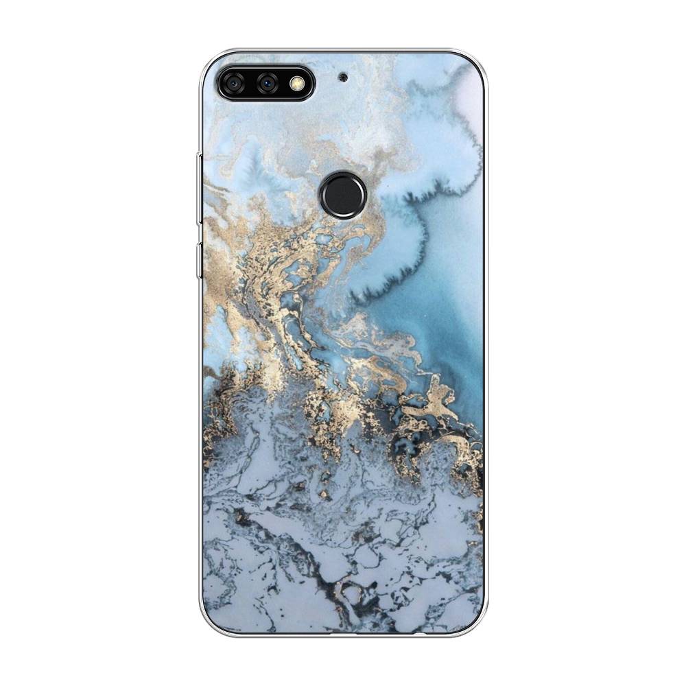 

Чехол Awog на Huawei Y7 Prime 2018 "Морозная лавина синяя", 66450-3