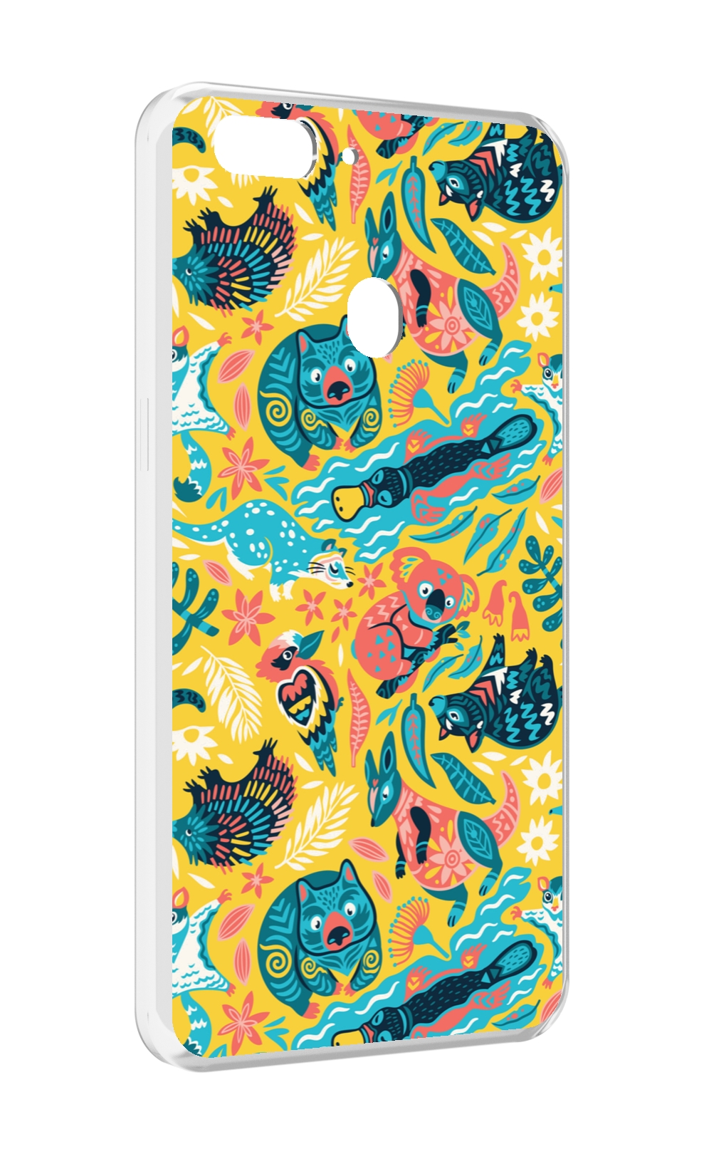 

Чехол MyPads seamless-pattern для Oppo Realme 2, Прозрачный, Tocco