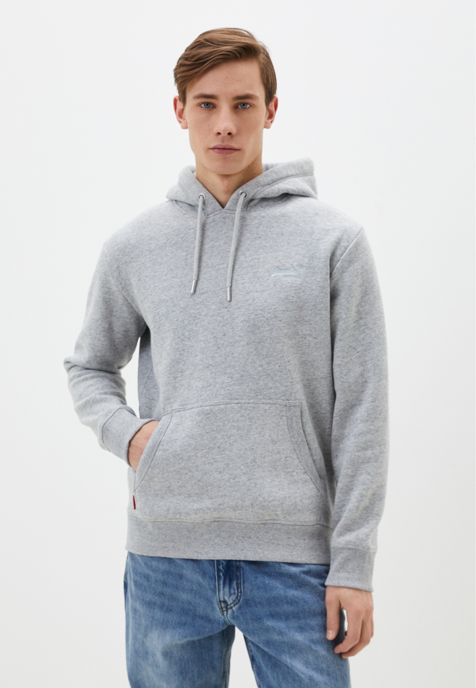 

Худи мужское Superdry M2013110A серое L, Серый, M2013110A