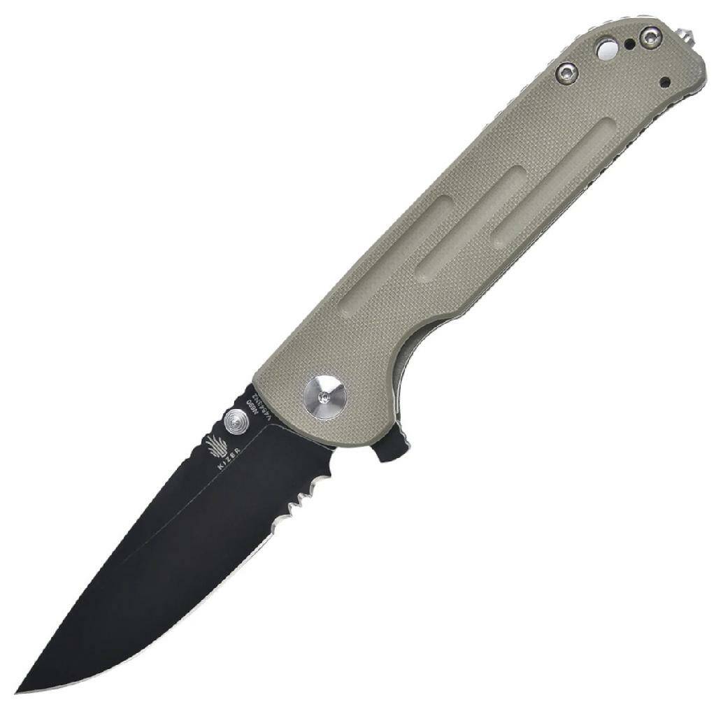 

Туристический нож Kizer Knives Justice, песочная, Justice