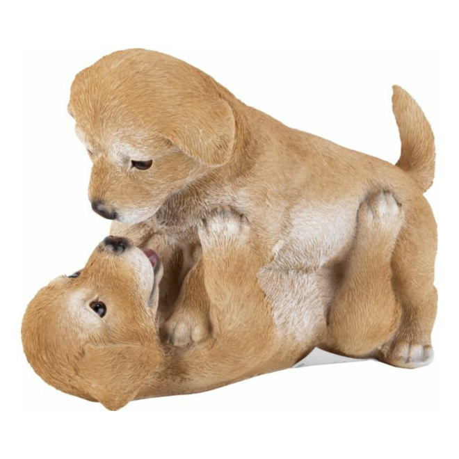 

Садовая фигура Две собаки полирезин 25 х 12 х 18 см, Бежевый