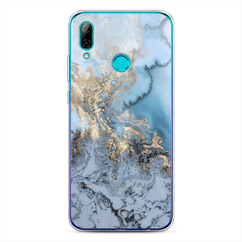 фото Чехол awog "морозная лавина синяя" для huawei p smart 2019