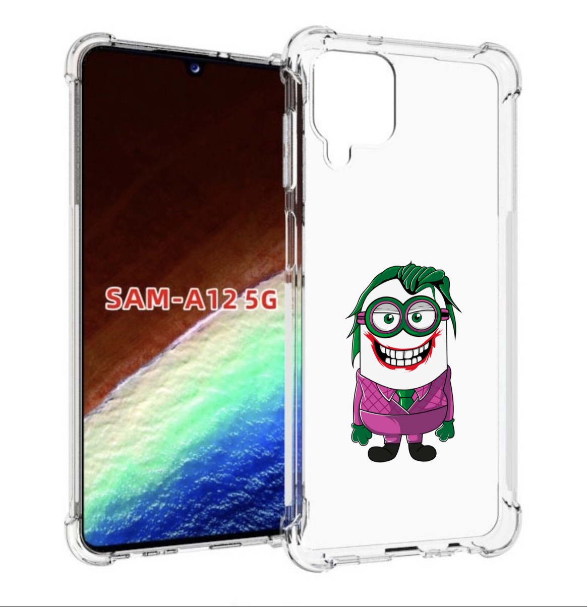 

Чехол MyPads джокер миньон для Samsung Galaxy A12 (SM-A125F) 2020/21/A12 Nacho SM-A127F, Прозрачный, Tocco