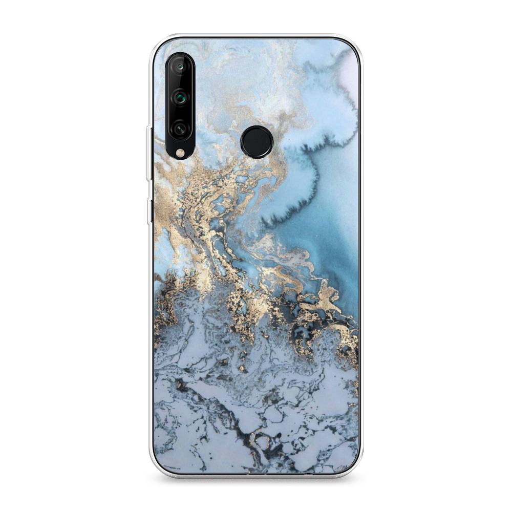 

Чехол Awog на Honor 9C "Морозная лавина синяя", Серебристый, 612550-3