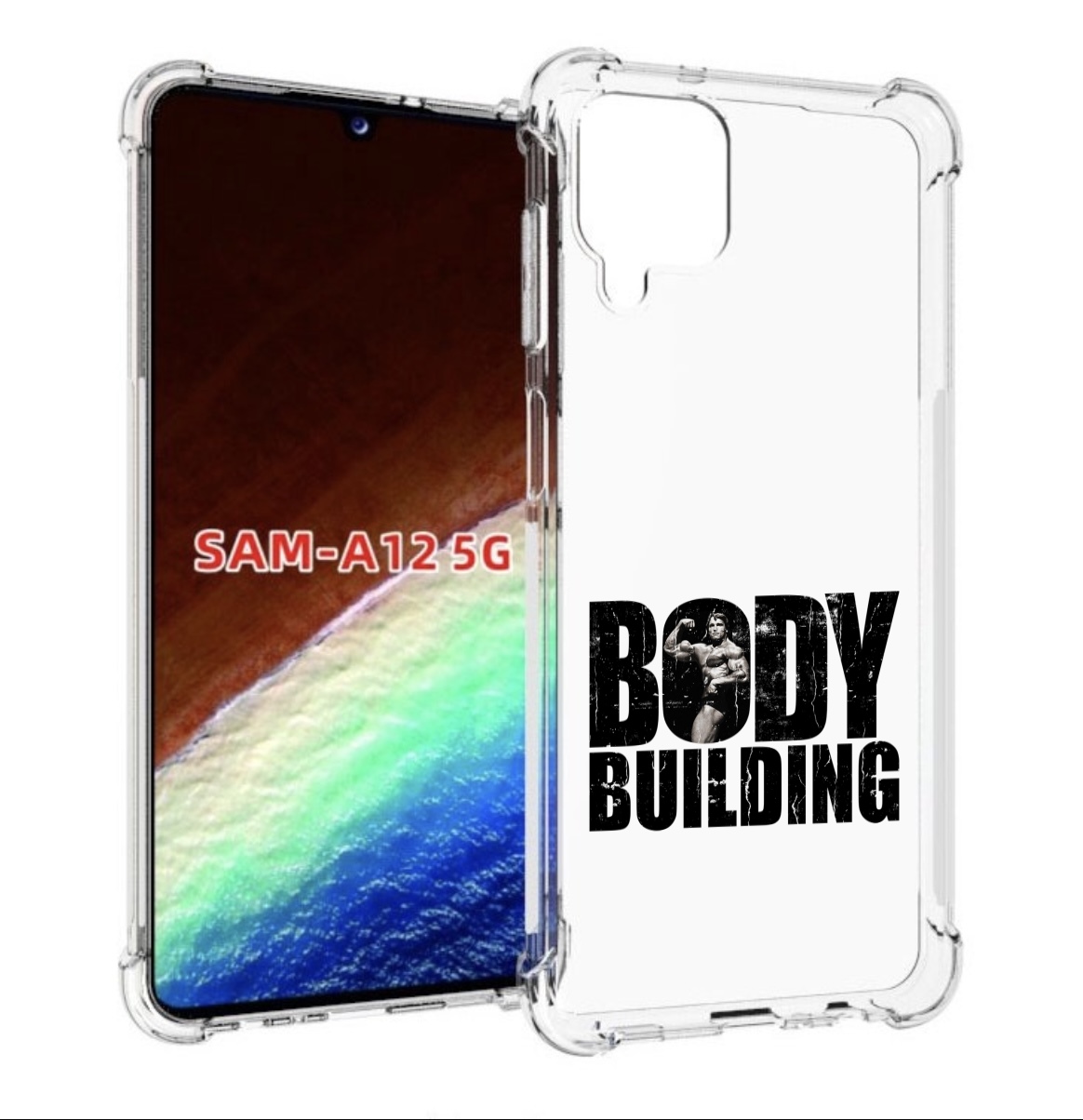 Чехол MyPads Боди Билдинг для Samsung Galaxy A12 (SM-A125F) 2020/21/A12 Nacho SM-A127F