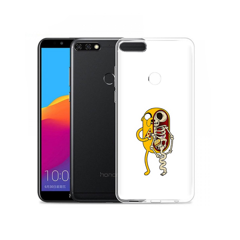 

Чехол MyPads Tocco для Honor 7C Pro Джейк скелет (PT113786.47.64), Прозрачный, Tocco