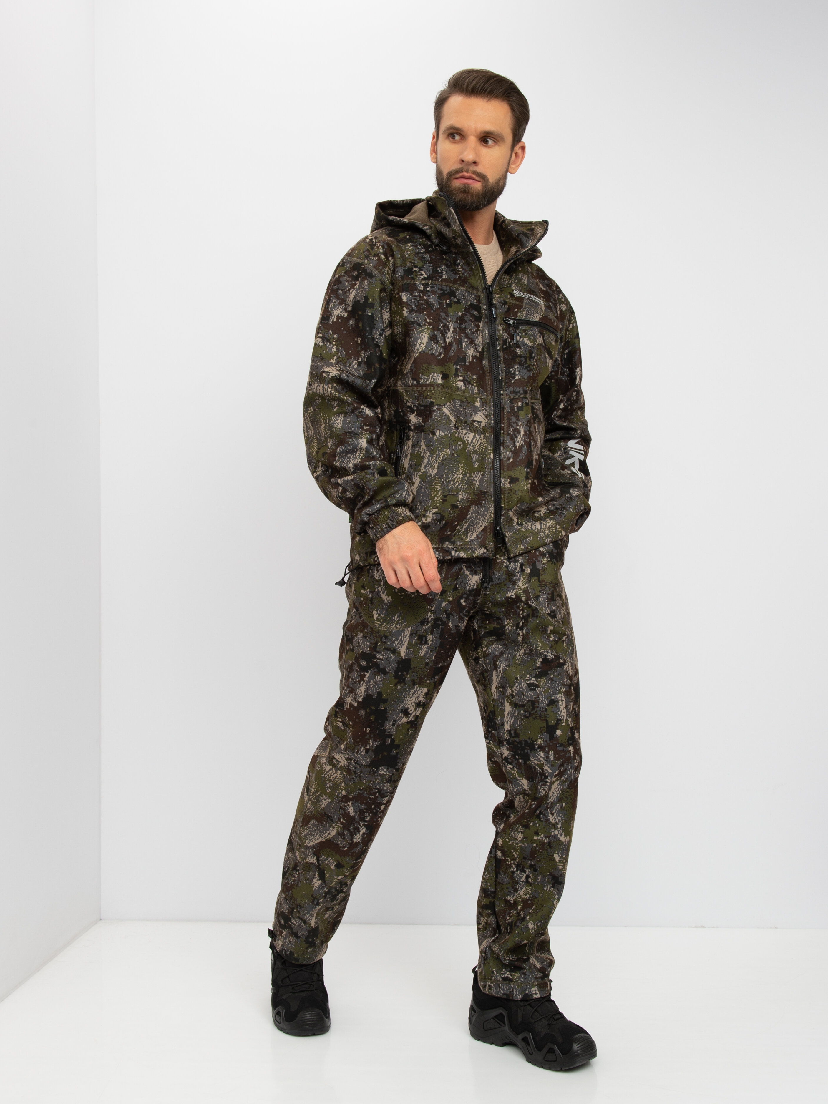 

Костюм демисезонный Huntsman Никс-Люкс ткань Alova Windblock цвет Хамелеон 56-58 182-188, Хаки;коричневый, Никс-Люкс