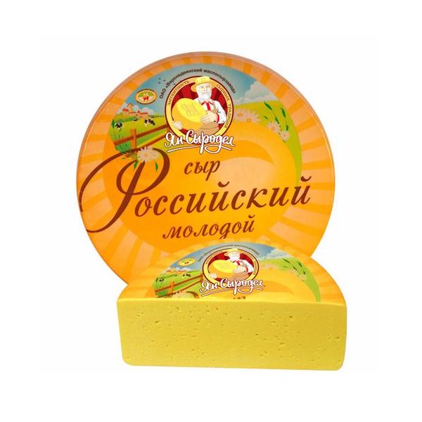 

Сыр полутвердый Ян Сыродел Российский 50% 250 г