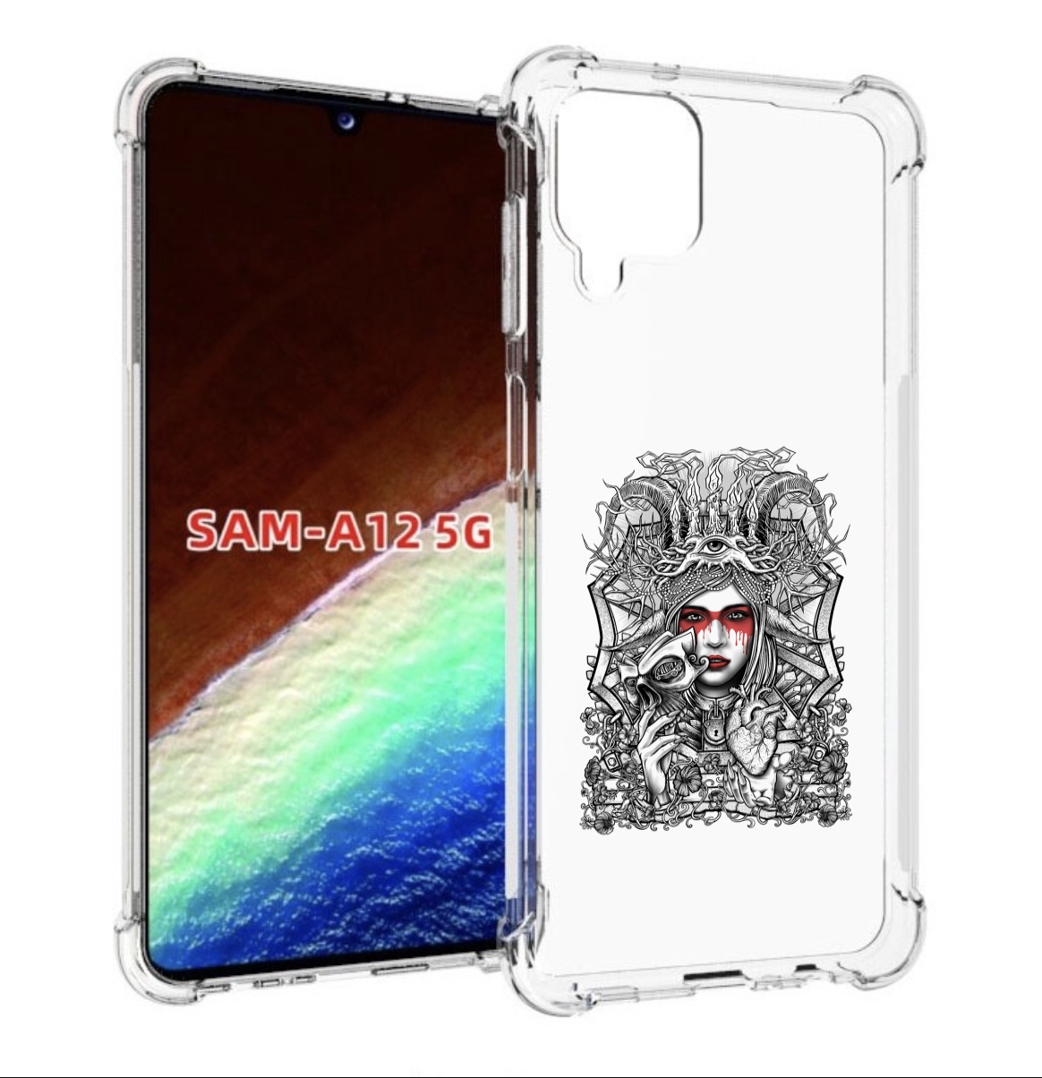 

Чехол MyPads грусная девушка для Samsung Galaxy A12 (SM-A125F) 2020/21/A12 Nacho SM-A127F, Прозрачный, Tocco