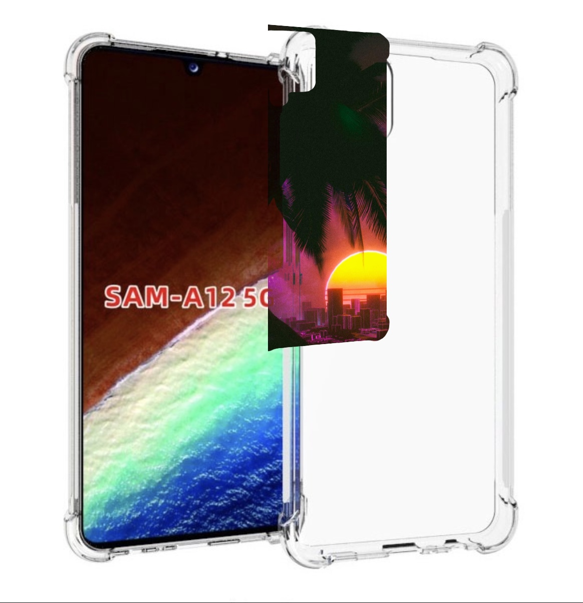 

Чехол MyPads хотлайнмайами 2 для Samsung Galaxy A12 (SM-A125F) 2020/21/A12 Nacho SM-A127F, Прозрачный, Tocco
