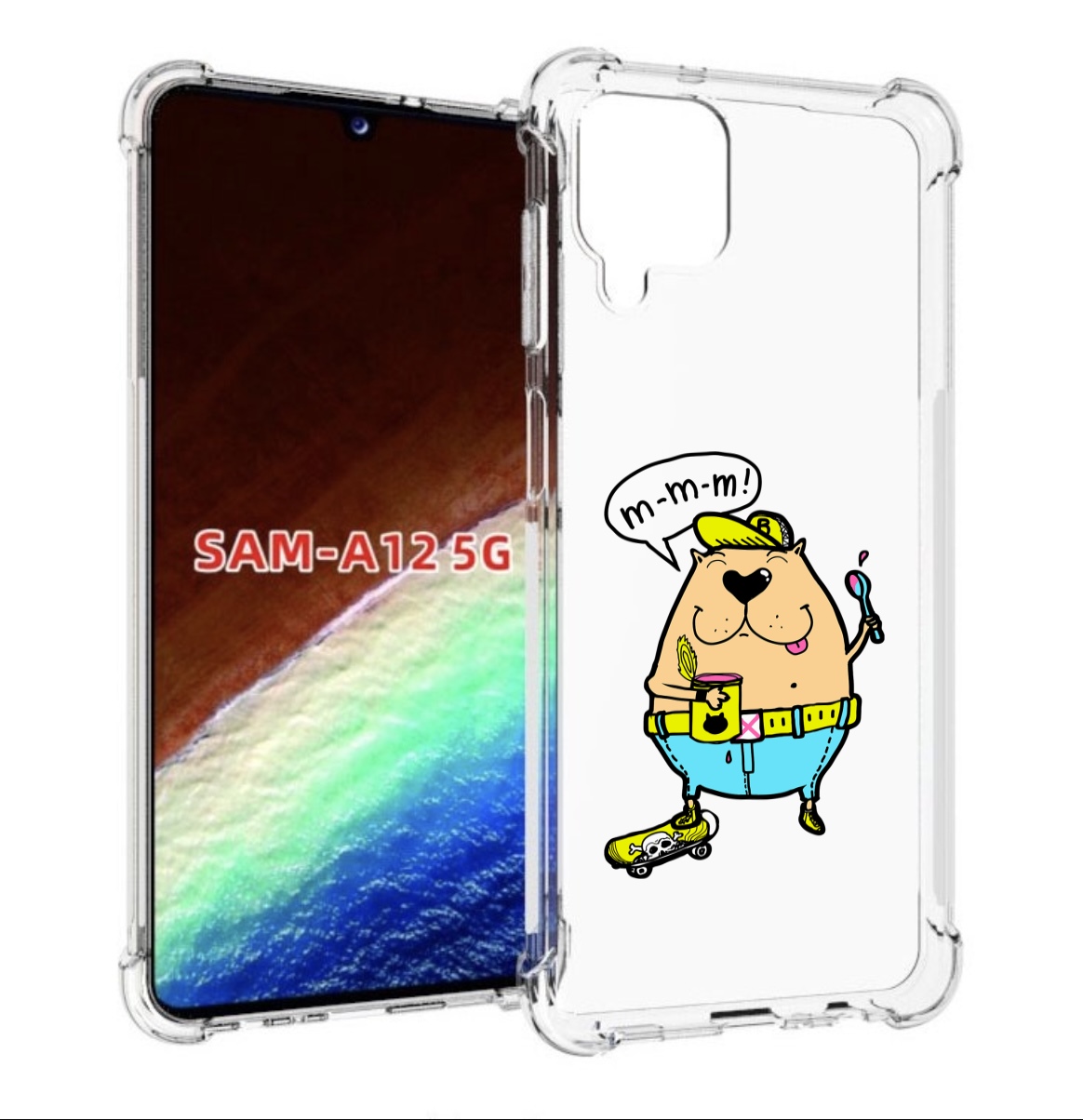 

Чехол MyPads Бобр для Samsung Galaxy A12 (SM-A125F) 2020/21/A12 Nacho SM-A127F, Прозрачный, Tocco