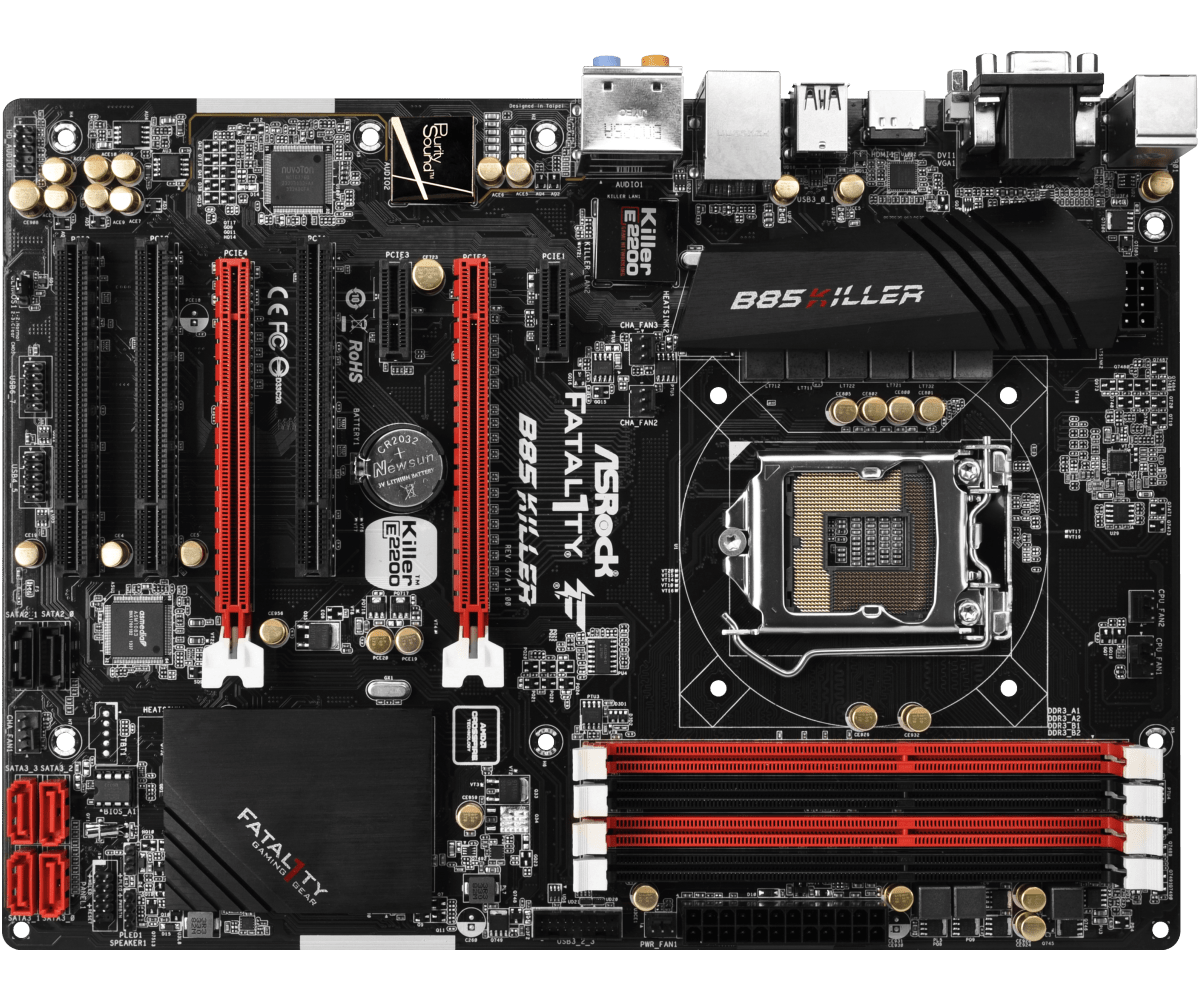 фото Материнская плата asrock fatal1ty b85 killer