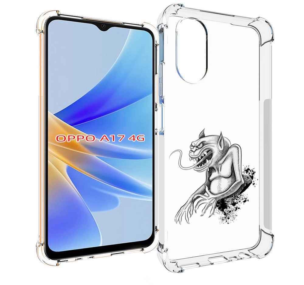 

Чехол MyPads чорт для OPPO A17, Прозрачный, Tocco