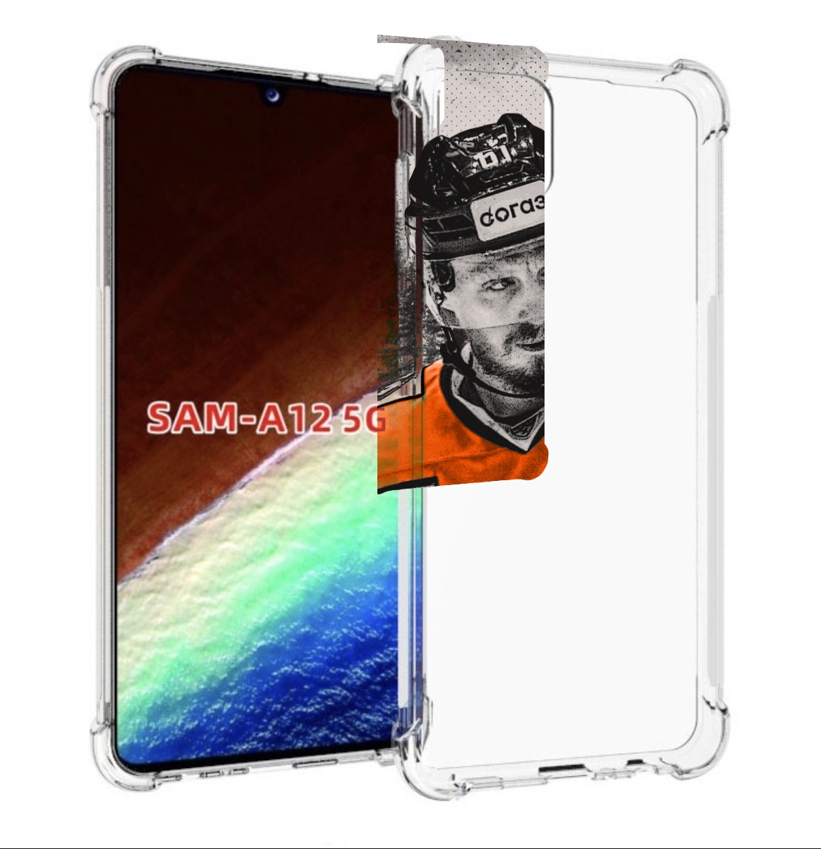 

Чехол MyPads хк амур мужской для Samsung Galaxy A12 (SM-A125F) 2020/21/A12 Nacho SM-A127F, Прозрачный, Tocco