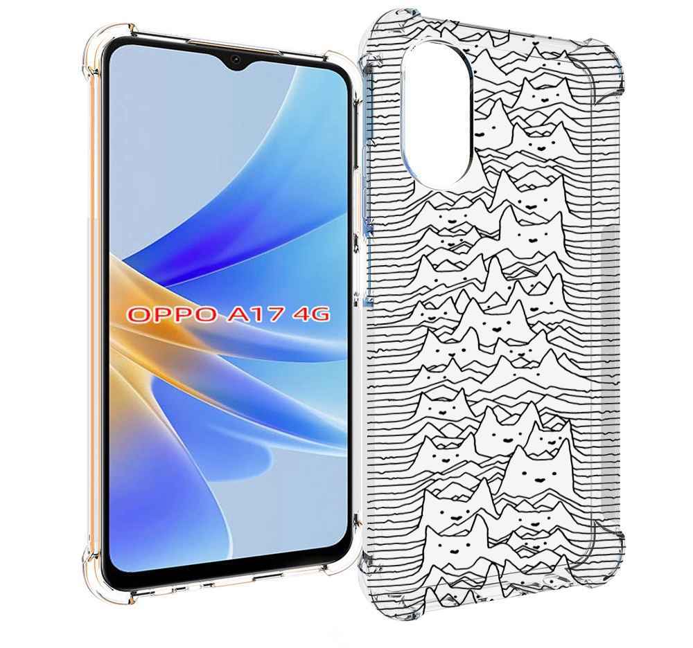 

Чехол MyPads черно белые коты 3D для OPPO A17, Прозрачный, Tocco