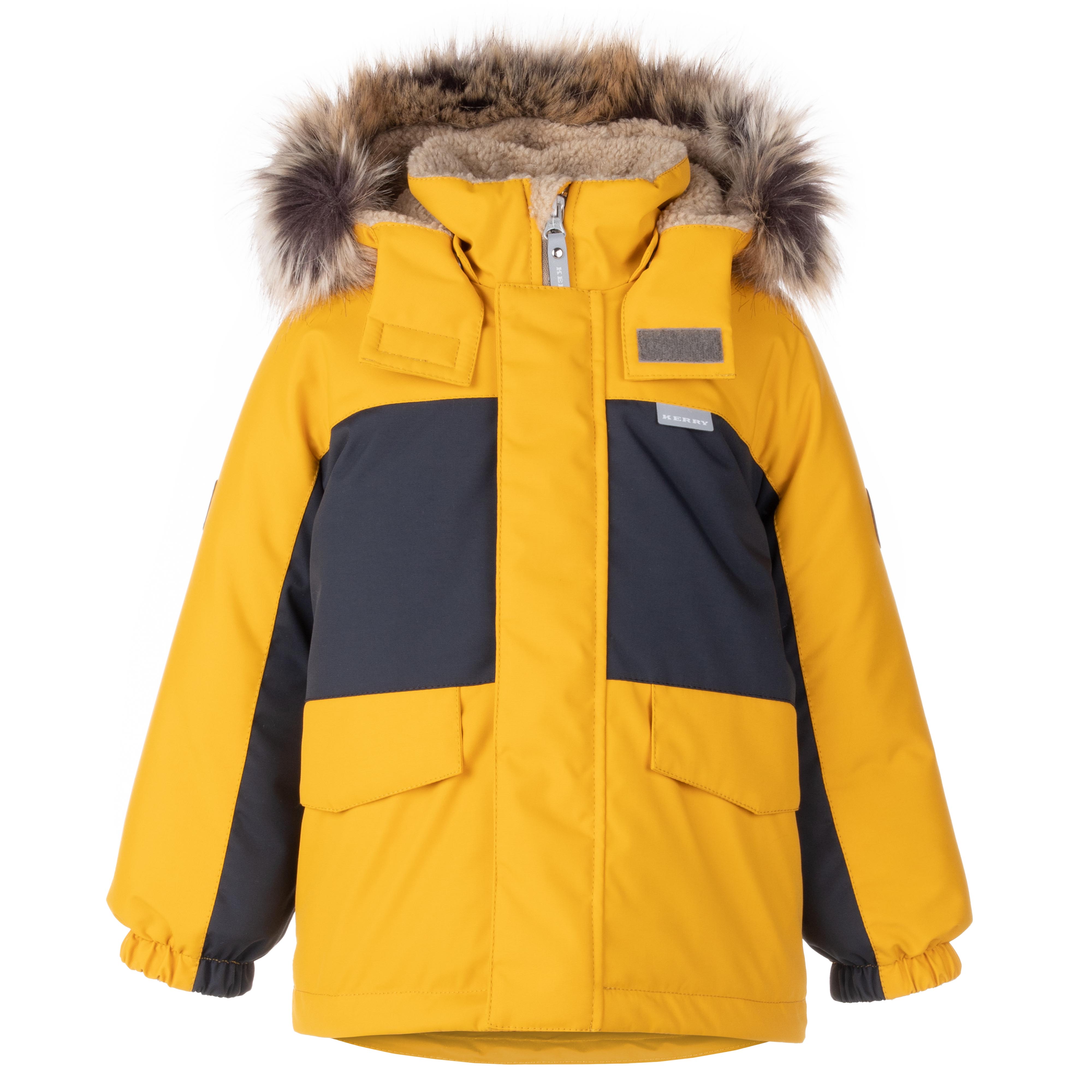 Куртка детская KERRY K23438, желтый, 128 тонер картридж kyocera tk 560y 10000 стр желтый для p6030cdn fs c5300dn fs c5350dn