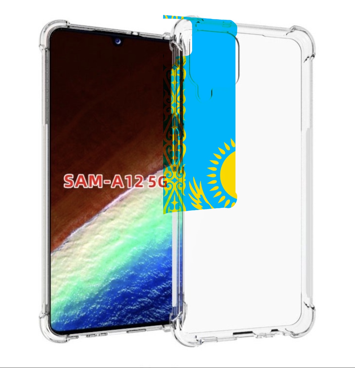 

Чехол MyPads флаг Казахстана-1 для Samsung Galaxy A12 (SM-A125F) 2020/21, Прозрачный, Tocco