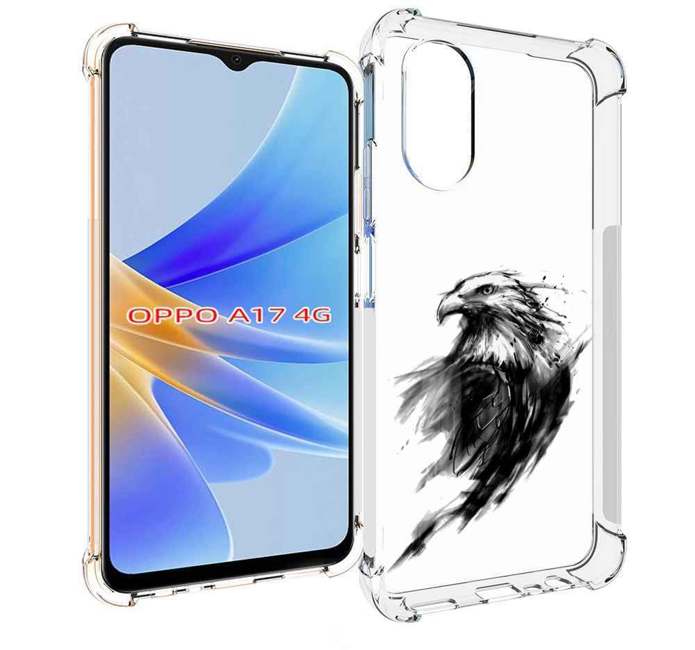 

Чехол MyPads чб птица для OPPO A17, Прозрачный, Tocco
