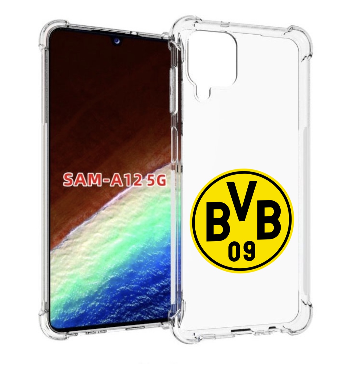 Чехол MyPads фк-боруссия для Samsung Galaxy A12 (SM-A125F) 2020/21/A12 Nacho SM-A127F