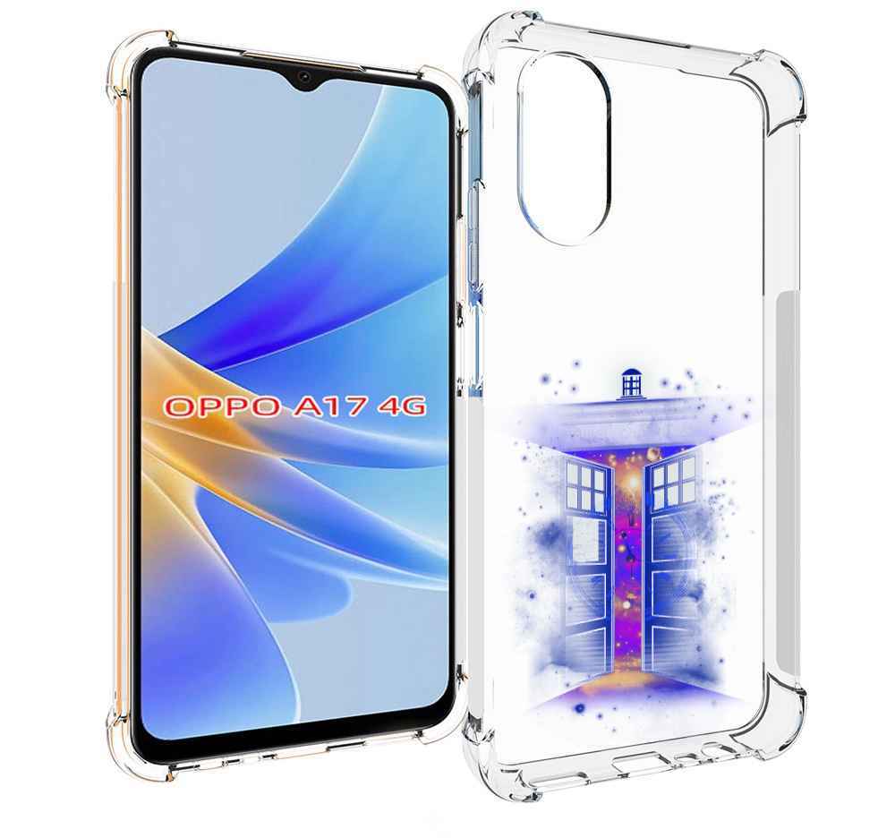 

Чехол MyPads фиолетовый уголок абстракция для OPPO A17, Прозрачный, Tocco
