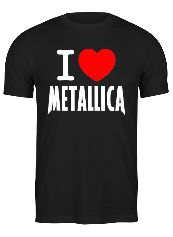 

Футболка мужская Printio «i love metallica» черная S, Черный, «i love metallica»