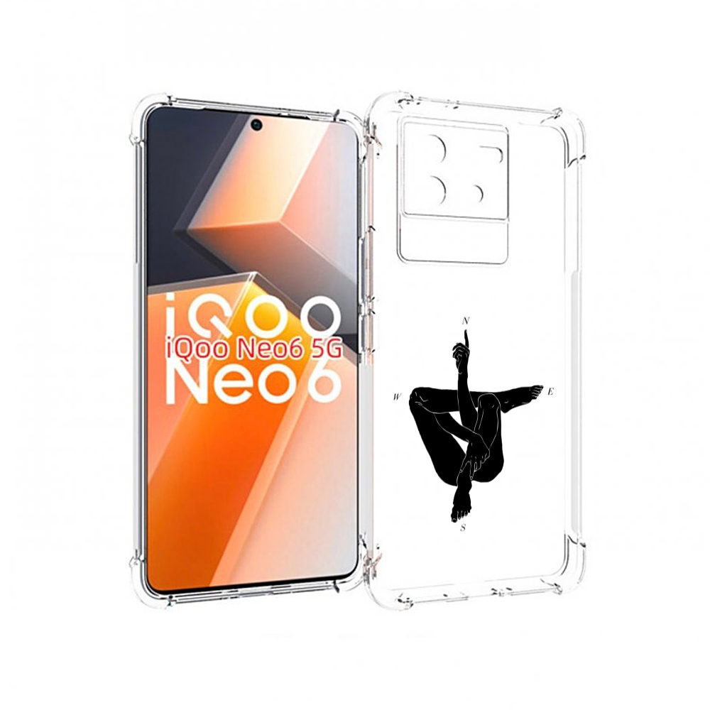 

Чехол MyPads живой компас для Vivo iQoo Neo 6 5G, Прозрачный, Tocco